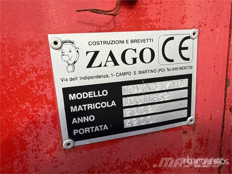 Zago Moving 17 MD Feed Mixer Fullfodervagnar