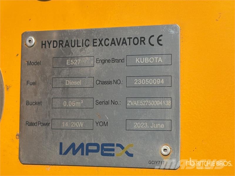 ZENVAN E527 Mini Excavator Mini rýpadlá < 7t