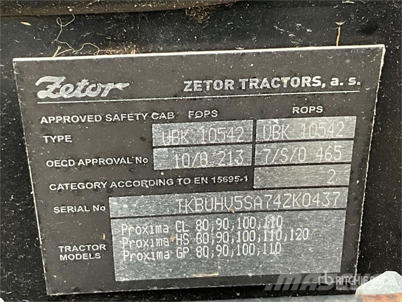 Zetor HS120 4WD Tractor Traktory