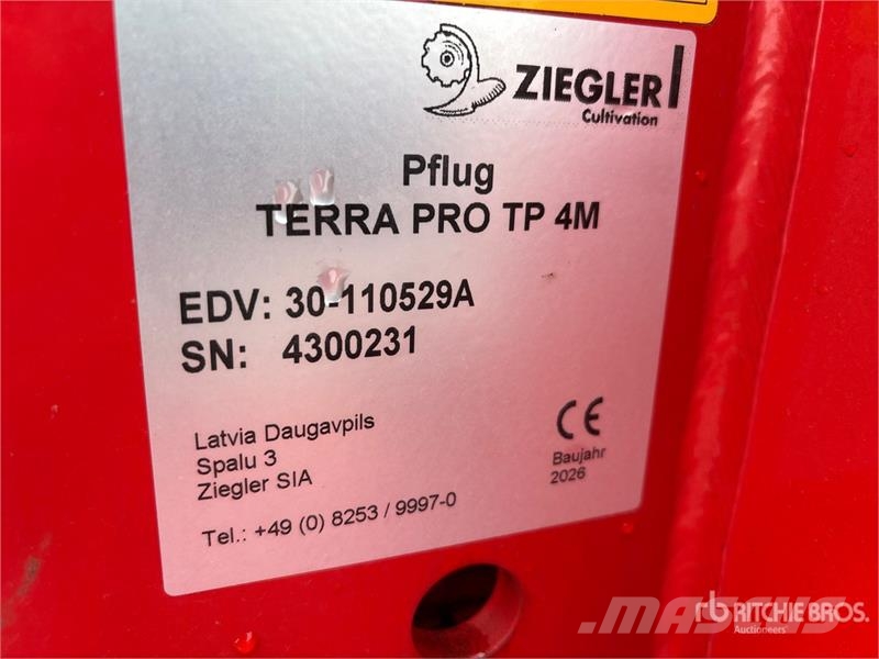Ziegler Terra Pro TP 4M Reversible Plow (Unused) Pługi obrotowe