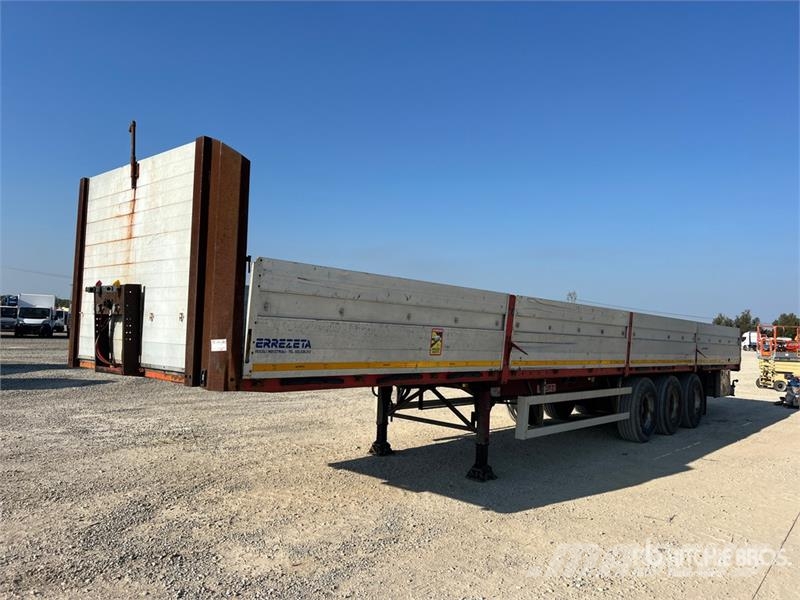Zorzi 37S136EBA Tri/A Flatbed Trailer Бордови