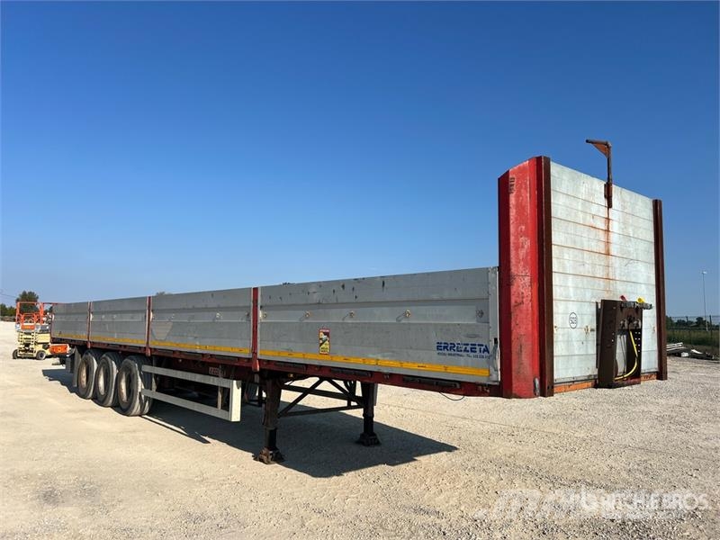 Zorzi 37S136EBA Tri/A Flatbed Trailer Бордови