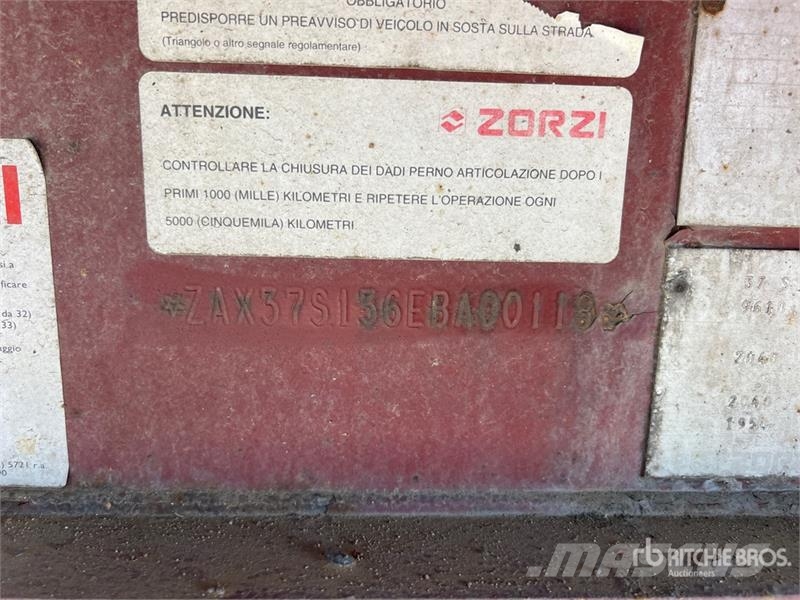 Zorzi 37S136EBA Tri/A Flatbed Trailer Бордови
