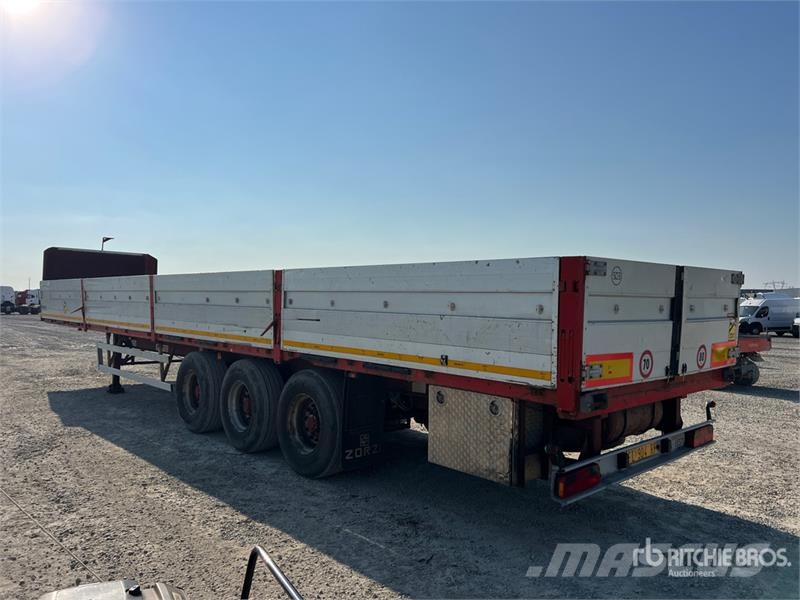 Zorzi 37S136EBA Tri/A Flatbed Trailer Бордови