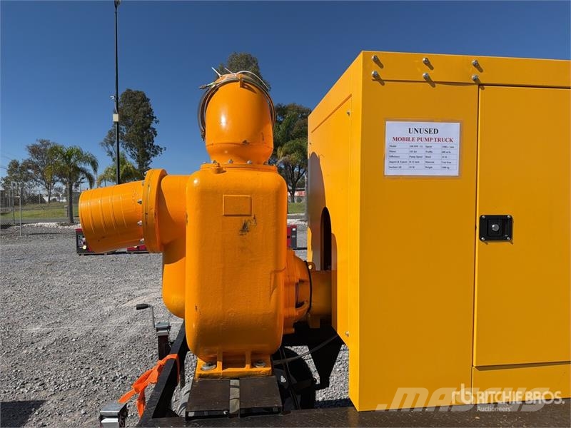 100HW 12" Mobile water pump with piping Trailer-Mo Vodní čerpadla