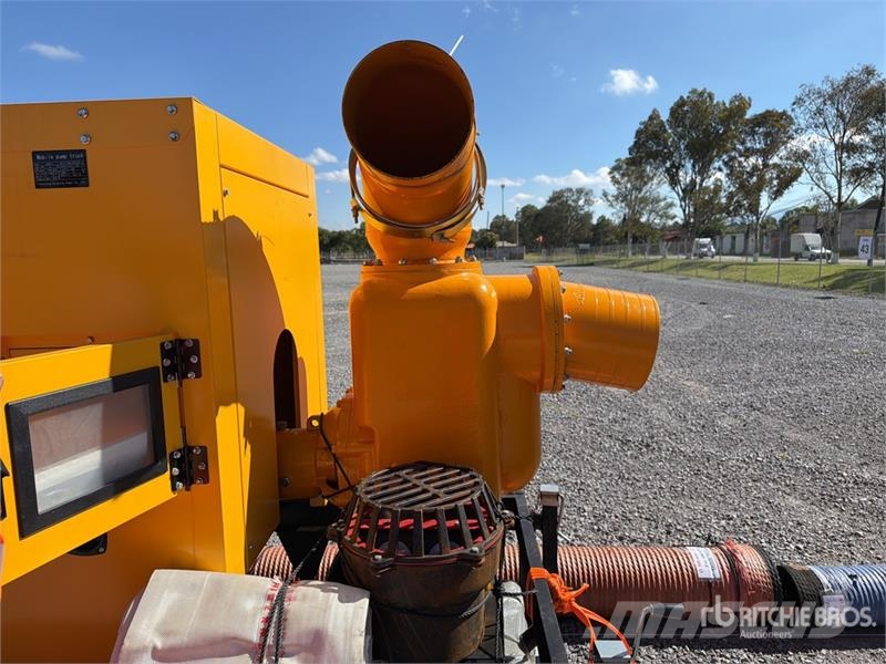 100HW 12" Mobile water pump with piping Trailer-Mo Vodní čerpadla