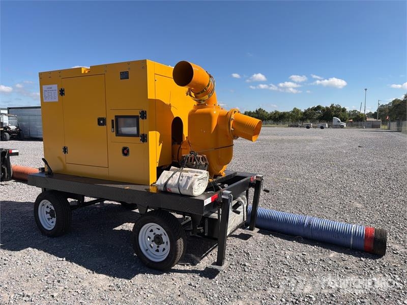 600HW 10" Mobile water pump with piping Trailer-Mo Vodní čerpadla
