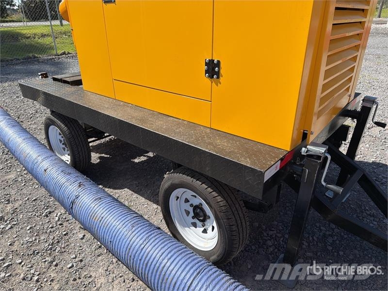 600HW 10" Mobile water pump with piping Trailer-Mo Vodní čerpadla
