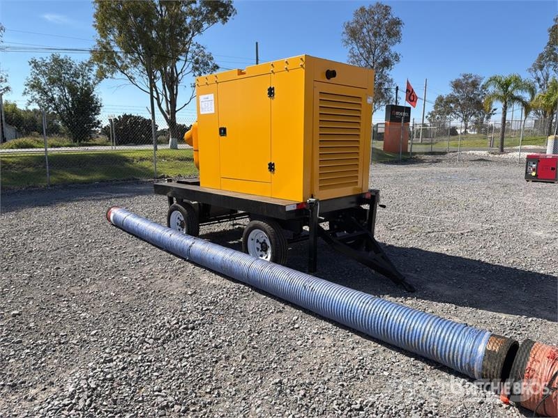 600HW 10" Mobile water pump with piping Trailer-Mo Vodní čerpadla