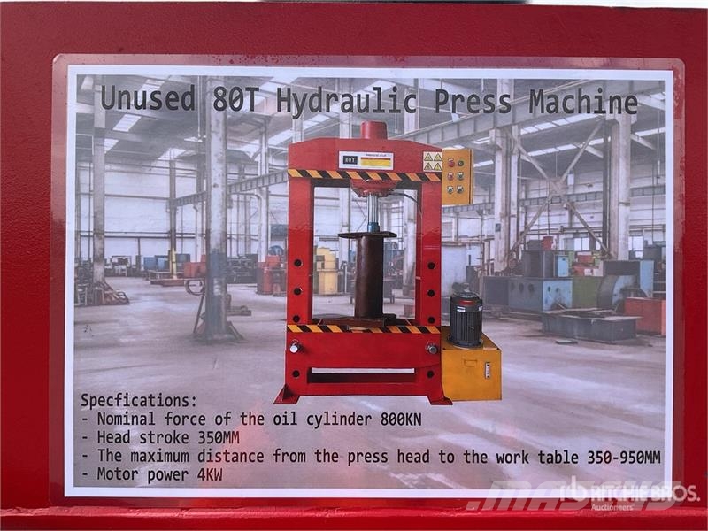 80T Prensa Hidraulica (Sin Usar) / Hydraulic Shop Drugi deli