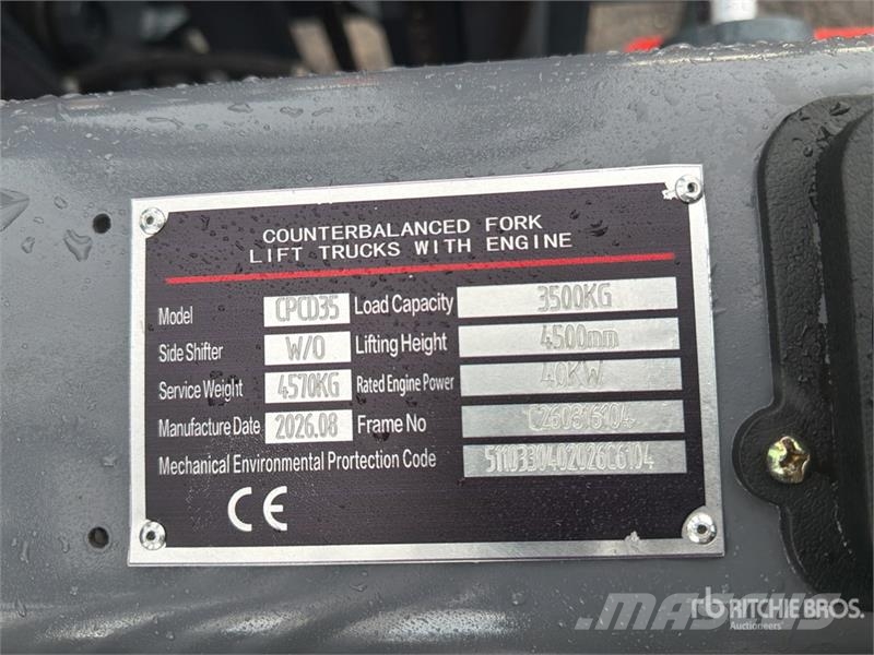  Aipha CPCD35 7700 lb Pneumatic Tire Montacargas (S شاحنات ذات رافعات شوكية - أخرى