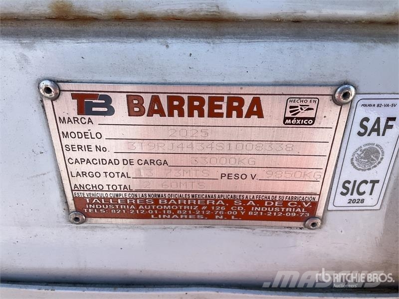 Barrera Semirremolque Tipo Jaula / Livestock Trail Remolques para transporte de animales