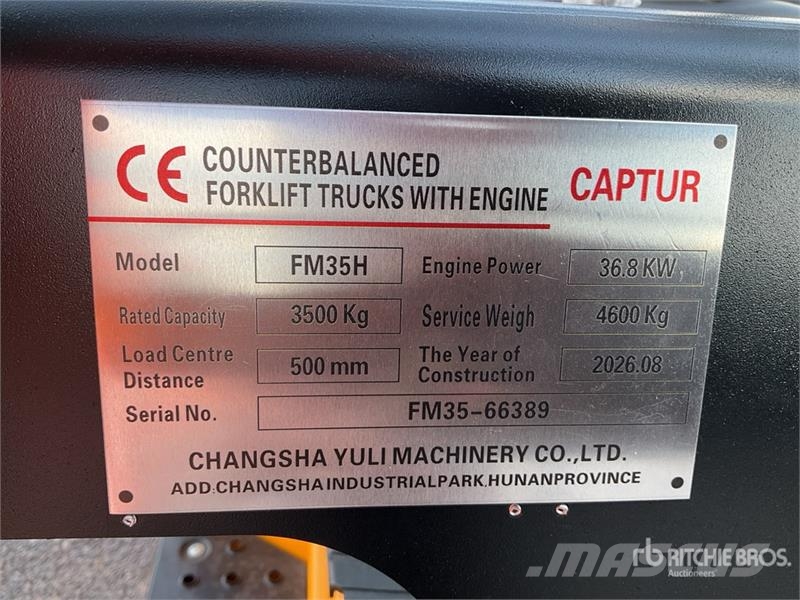 Captur FM35H 7700 lb Pneumatic Tire Montacargas (S Autokrāvēji - citi