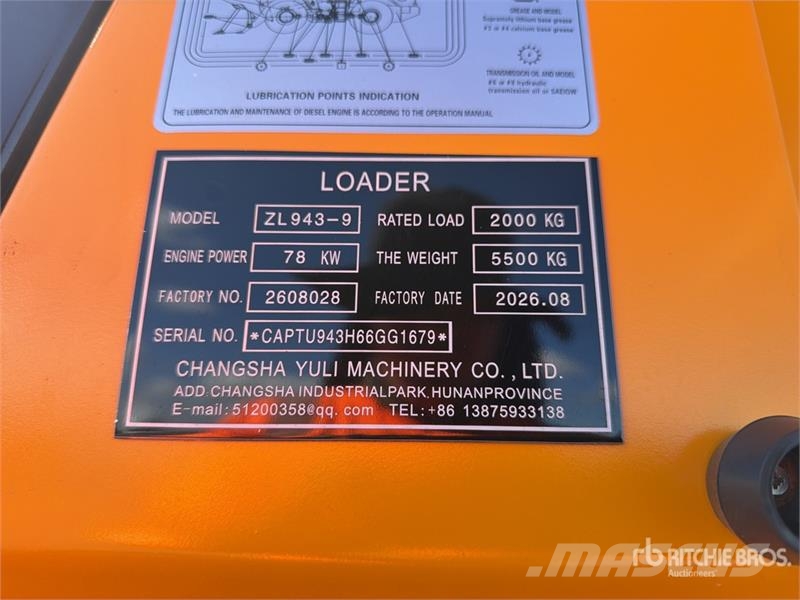 Captur ZL943-9 Cargador sobre Neumaticos (Sin Usar Gumikerekes homlokrakodók