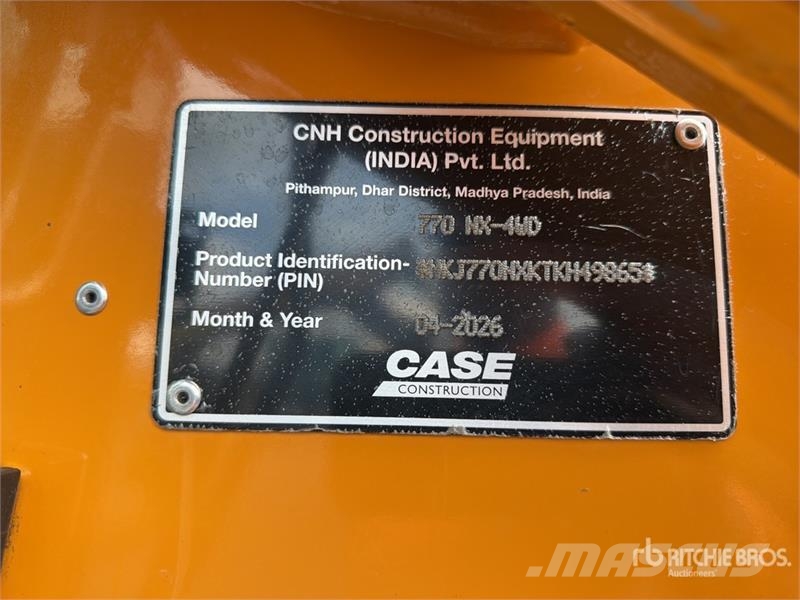 CASE 770NX 4x4 Retroexcavadora (Sin Usar) / Backhoe Loa Backhoe loaders
