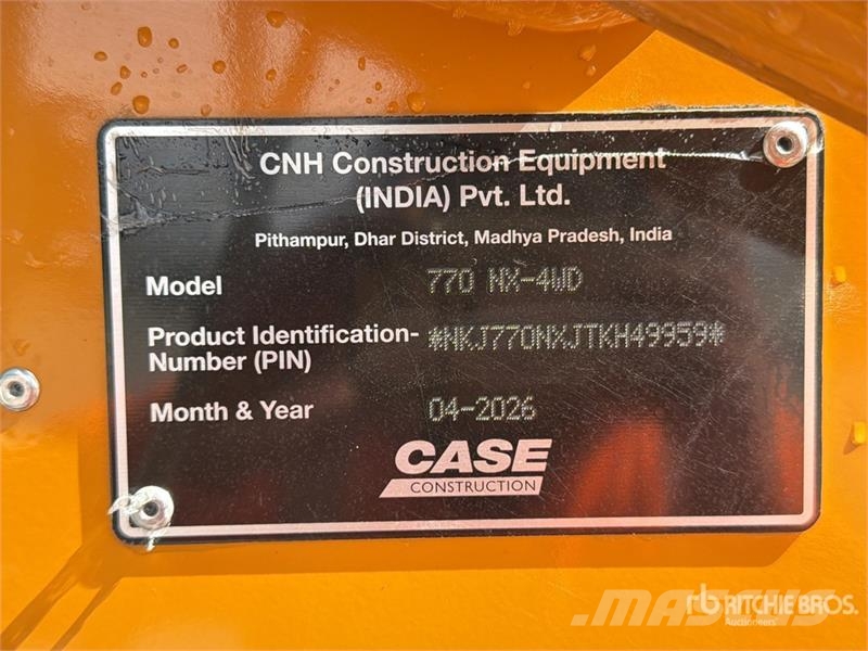 CASE 770NX 4x4 Retroexcavadora (Sin Usar) / Backhoe Loa Retrocargadoras