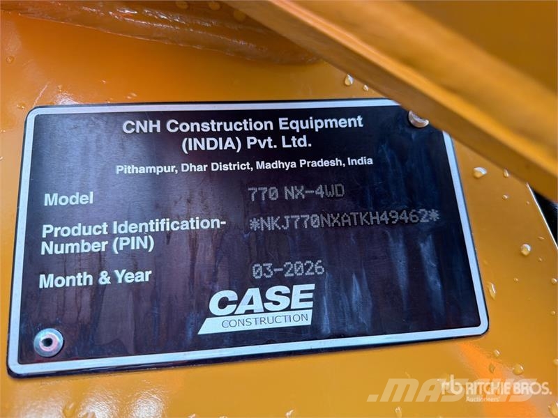 CASE 770NX 4x4 Retroexcavadora (Sin Usar) / Backhoe Loa لوادر ذات جرافات عكسية