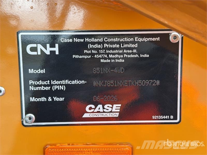 CASE 851NX 4x4 Backhoe Loader (Unused) Retrocargadoras