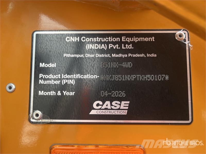 CASE 851NX 4x4 Retroexcavadora (Sin Usar) / Backhoe Loa لوادر ذات جرافات عكسية