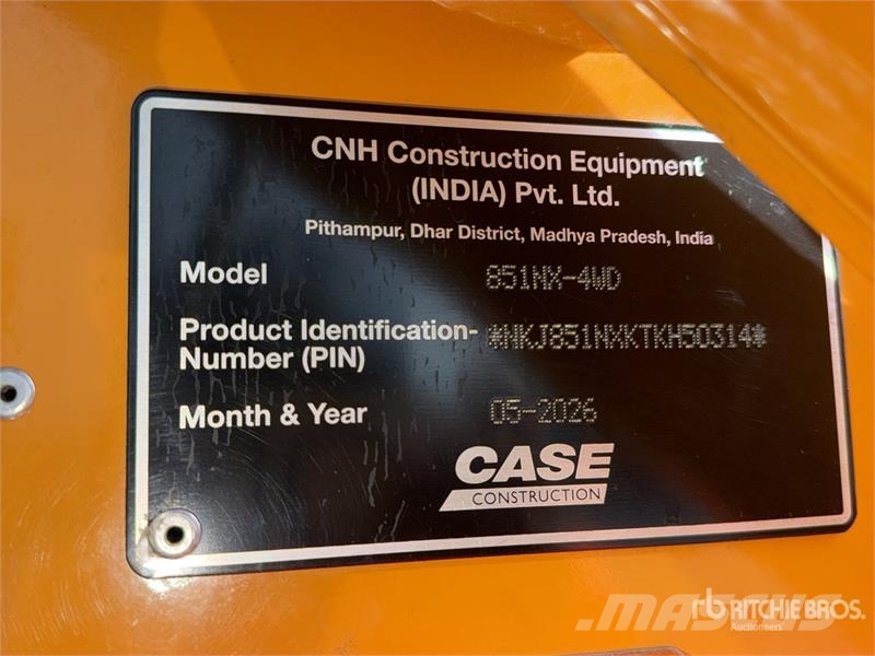 CASE 851NX 4x4 Retroexcavadora (Sin Usar) / Backhoe Loa Tractopelle