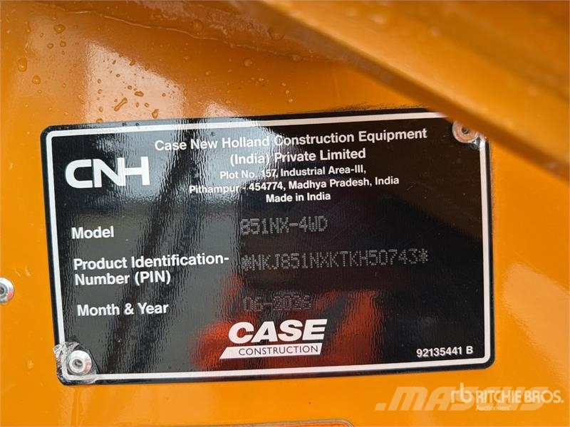 CASE 851NX 4x4 Retroexcavadora (Sin Usar) / Backhoe Loa Retrocargadoras