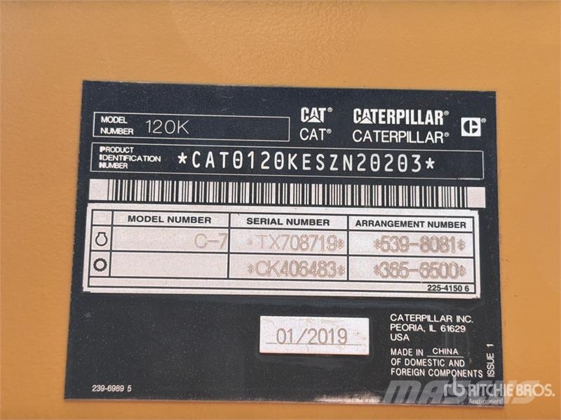 CAT 120k Motoconformadora / Motor Grader Motoniveladoras