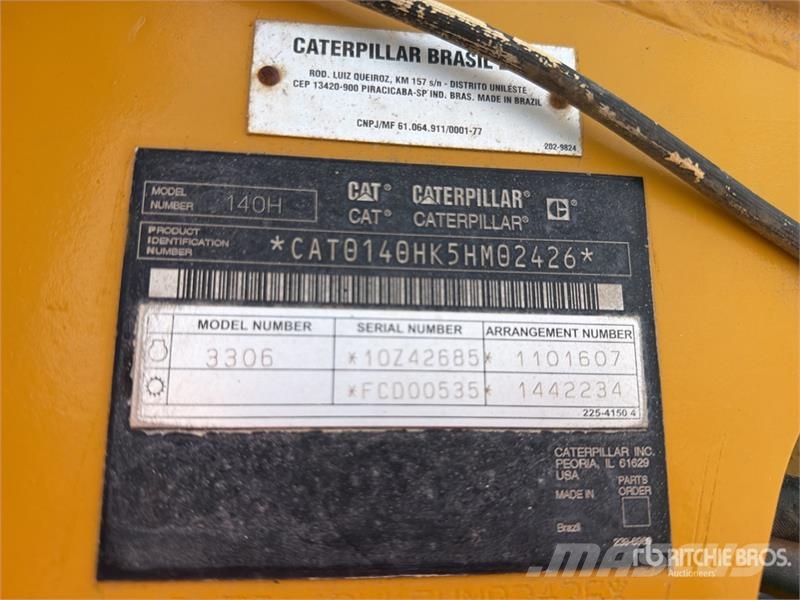 CAT 140H Motoconformadora / Motor Grader Niveladoras