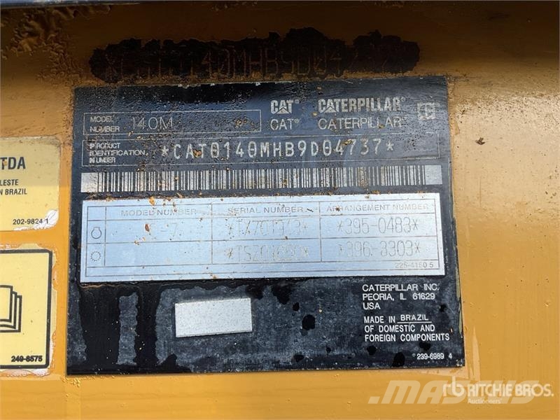 CAT 140M Motoconformadora / Motor Grader Niveleuse