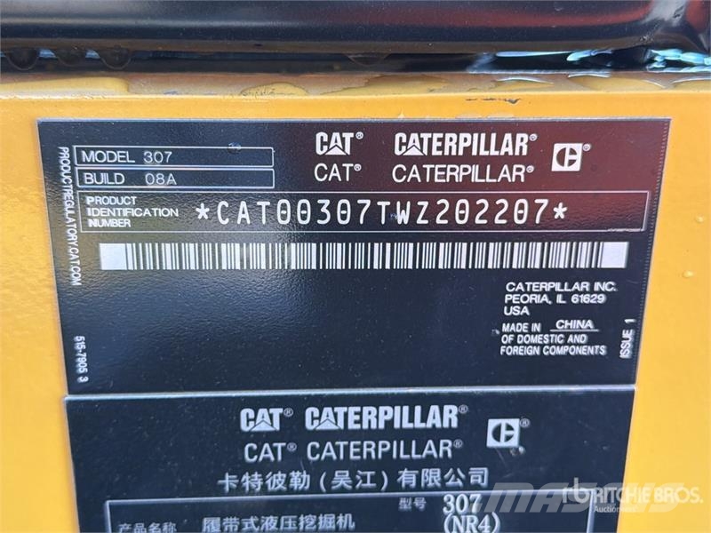 CAT 307 Pelle sur chenilles