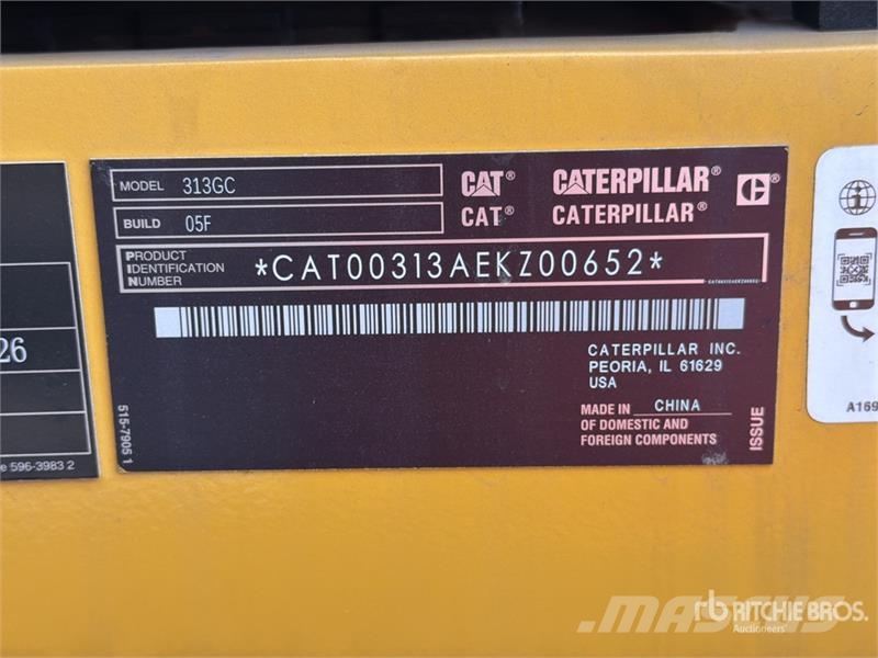 CAT 313GC Excavadora Hidraulica (Sin Usar) / Tracked E Crawler excavators