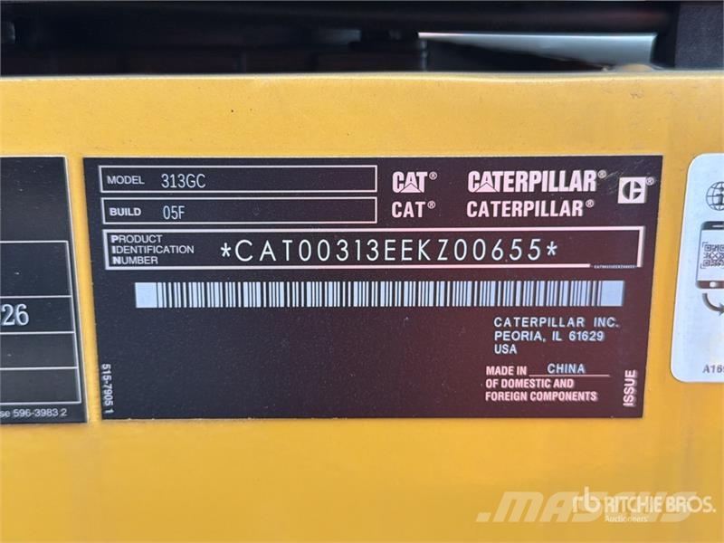 CAT 313GC Excavadora Hidraulica (Sin Usar) / Tracked E Crawler excavators