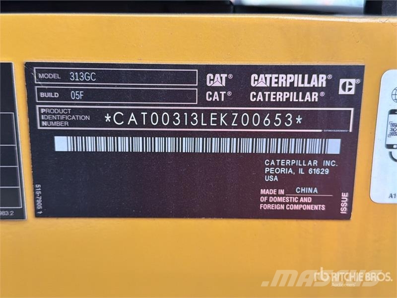 CAT 313GC Excavadora Hidraulica (Sin Usar) / Tracked E Crawler excavators
