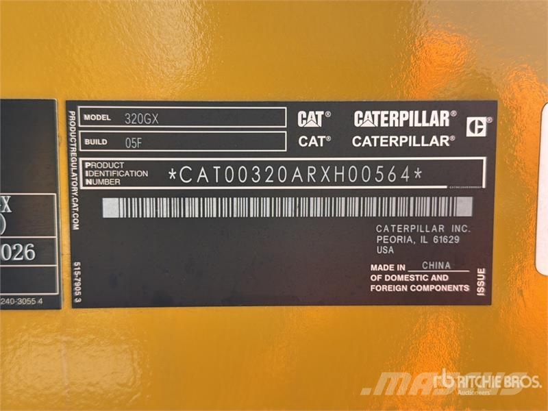 CAT 320GX Tracked Excavator (Unused) Bageri gusjeničari