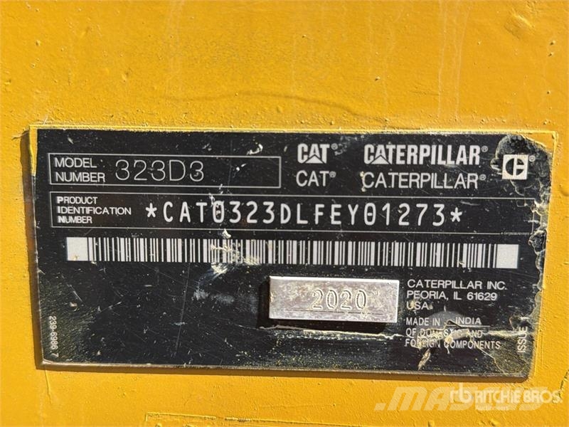 CAT 323D3 Excavadora Hidraulica / Tracked Excavator Pásové rýpadlá