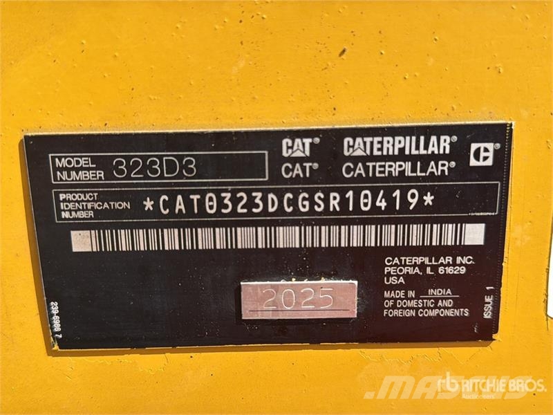 CAT 323D3 Excavadora Hidraulica / Tracked Excavator Pásové rýpadlá