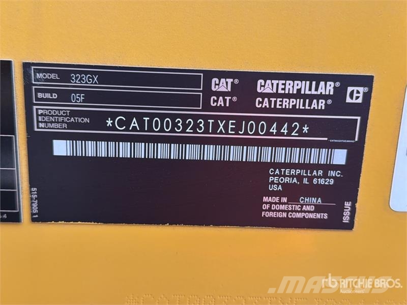 CAT 323GX Excavadora Hidraulica (Sin Usar) / Tracked E Bageri gusjeničari