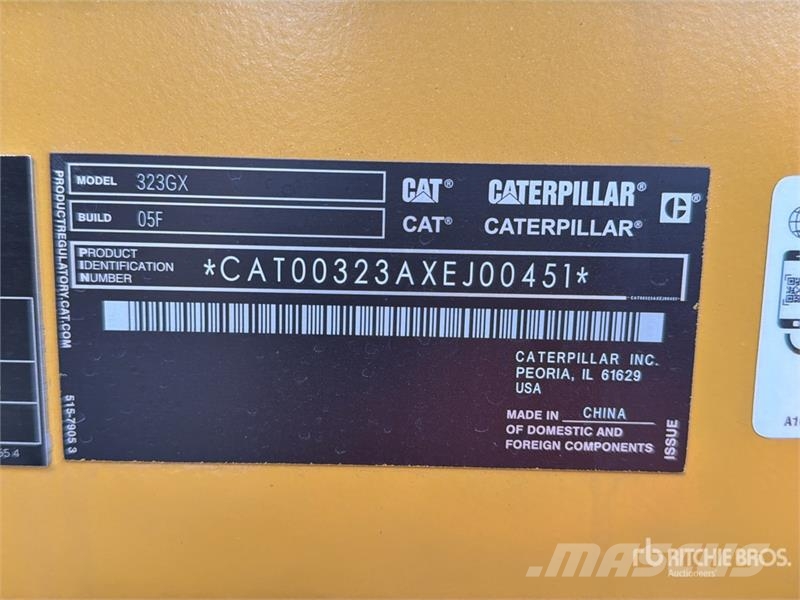 CAT 323GX Excavadora Hidraulica (Sin Usar) / Tracked E Bageri gusjeničari