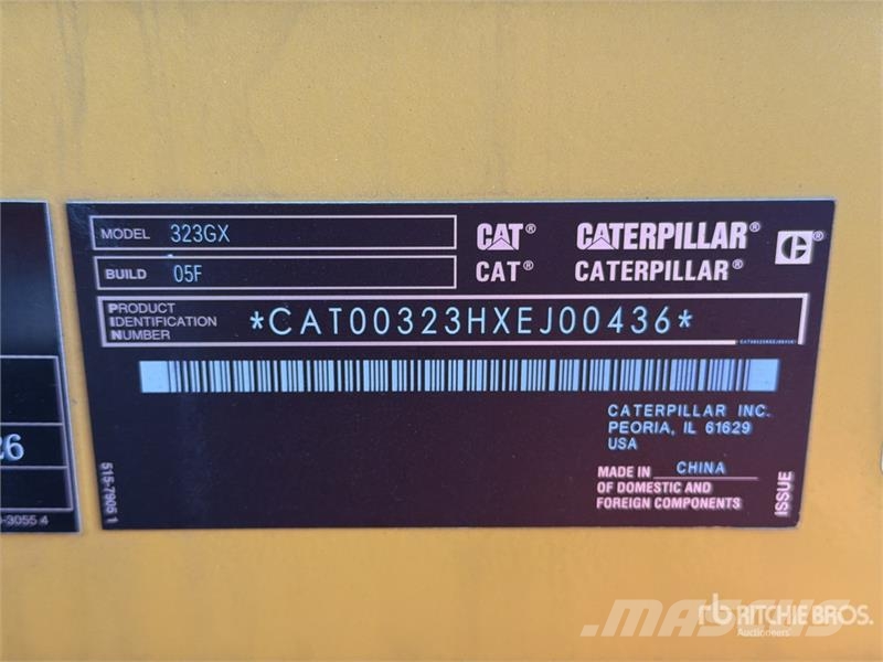 CAT 323GX Excavadora Hidraulica (Sin Usar) / Tracked E Bageri guseničari