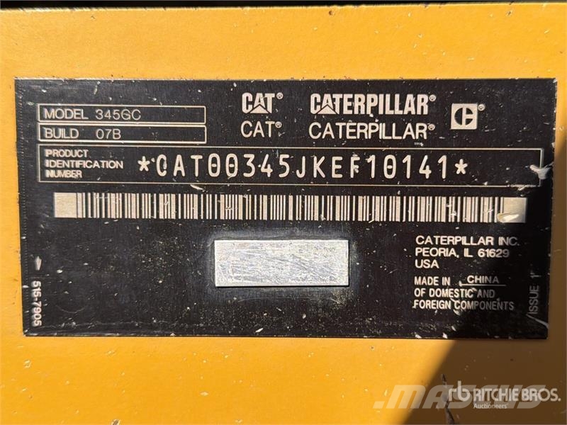 CAT 345GC Excavadora Hidraulica / Tracked Excavator Kāpurķēžu ekskavatori
