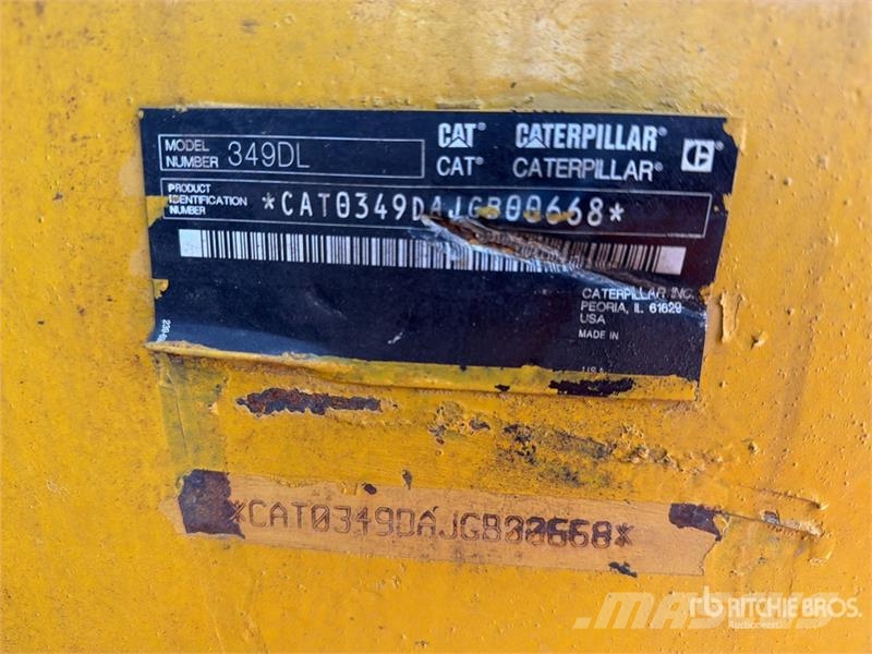 CAT 349D L Excavadora Hidraulica / Tracked Excavator Excavadoras sobre orugas