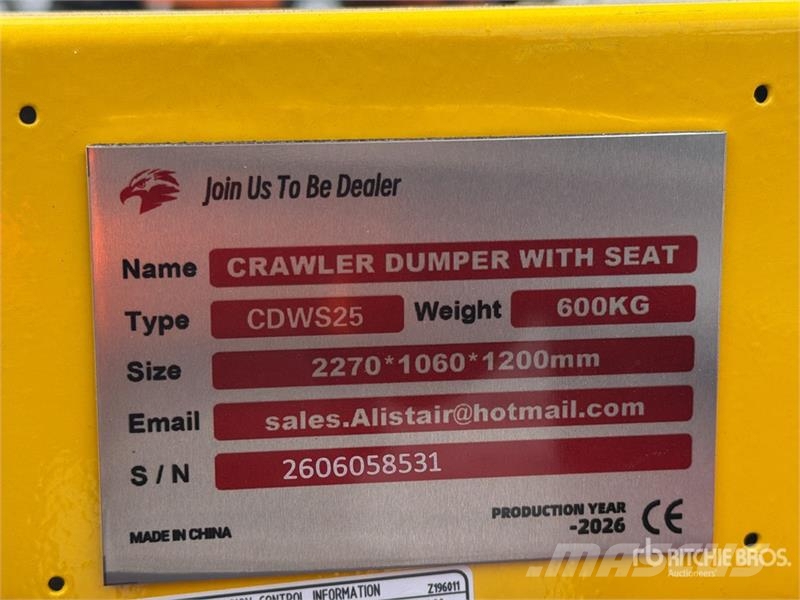 CD25,CDW25 Mini Crawler Mini Crawler Concrete Bugg Akcesoria