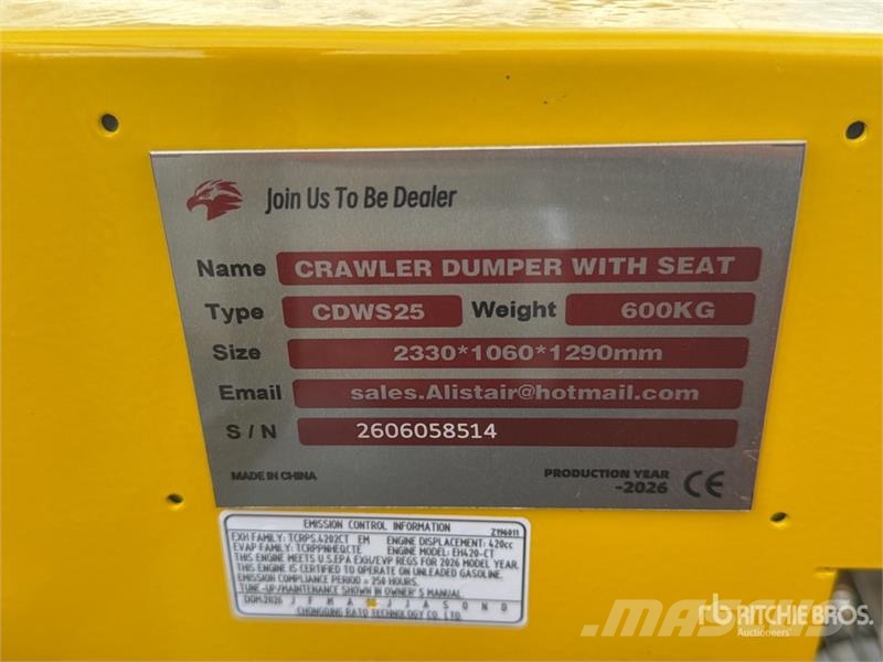 CD25,CDW25 Mini Crawler Mini Crawler Concrete Bugg Akcesoria