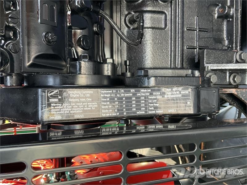 Cummims CG-100 100 kVA Skid-Mounted Planta de Luz Diesel Generatoren