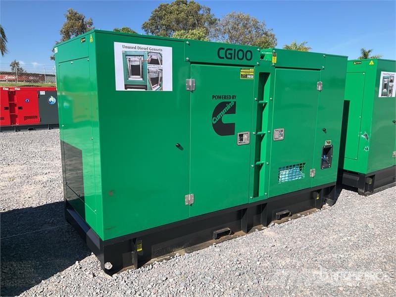  Cummims CG-100 100 kVA Skid-Mounted Planta de Luz  Generadores diésel