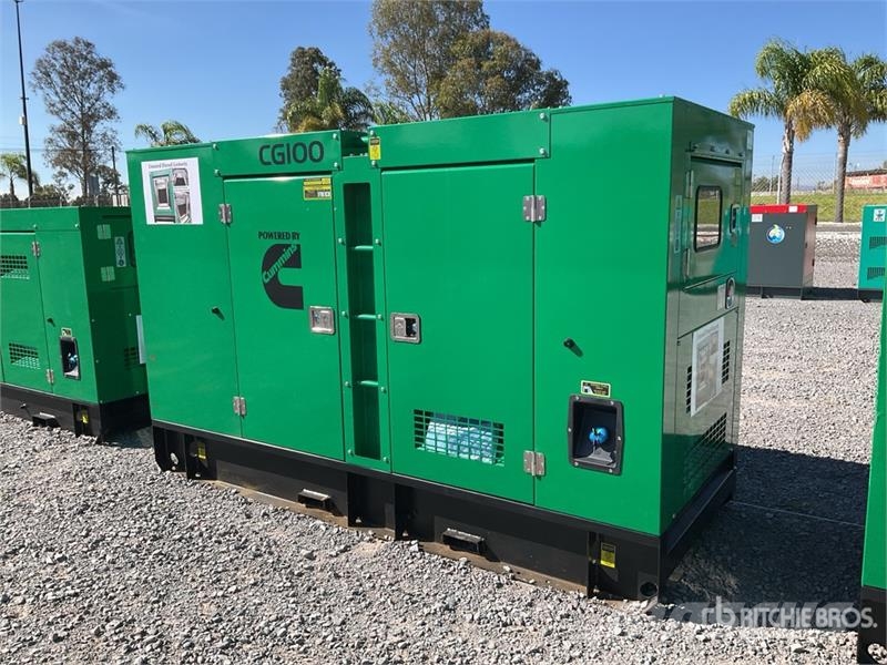  Cummims CG-100 100 kVA Skid-Mounted Planta de Luz  Generadores diésel