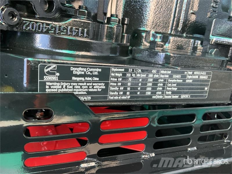 Cummins CS75 75 kVA Skid-Mounted Planta de Luz (Sin Usar)  Dizel generatori