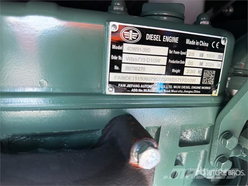 DF28 28 kVA Skid-Mounted Planta de Luz (Sin Usar) Diesel Generatoren