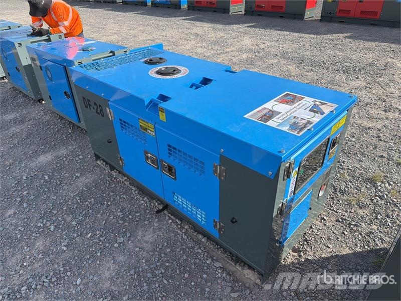 DF28 28 kVA Skid-Mounted Planta de Luz (Sin Usar) Diesel Generatoren