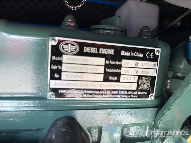 DF28 28 kVA Skid-Mounted Planta de Luz (Sin Usar) Diesel Generatoren