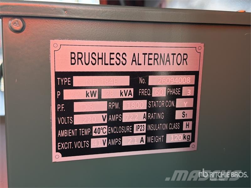 DF28 28 kVA Skid-Mounted Planta de Luz (Sin Usar) Diesel Generatoren